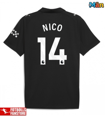 Manchester City Nico Gonzalez #14 Bortatröja 2025-26 Kortärmad